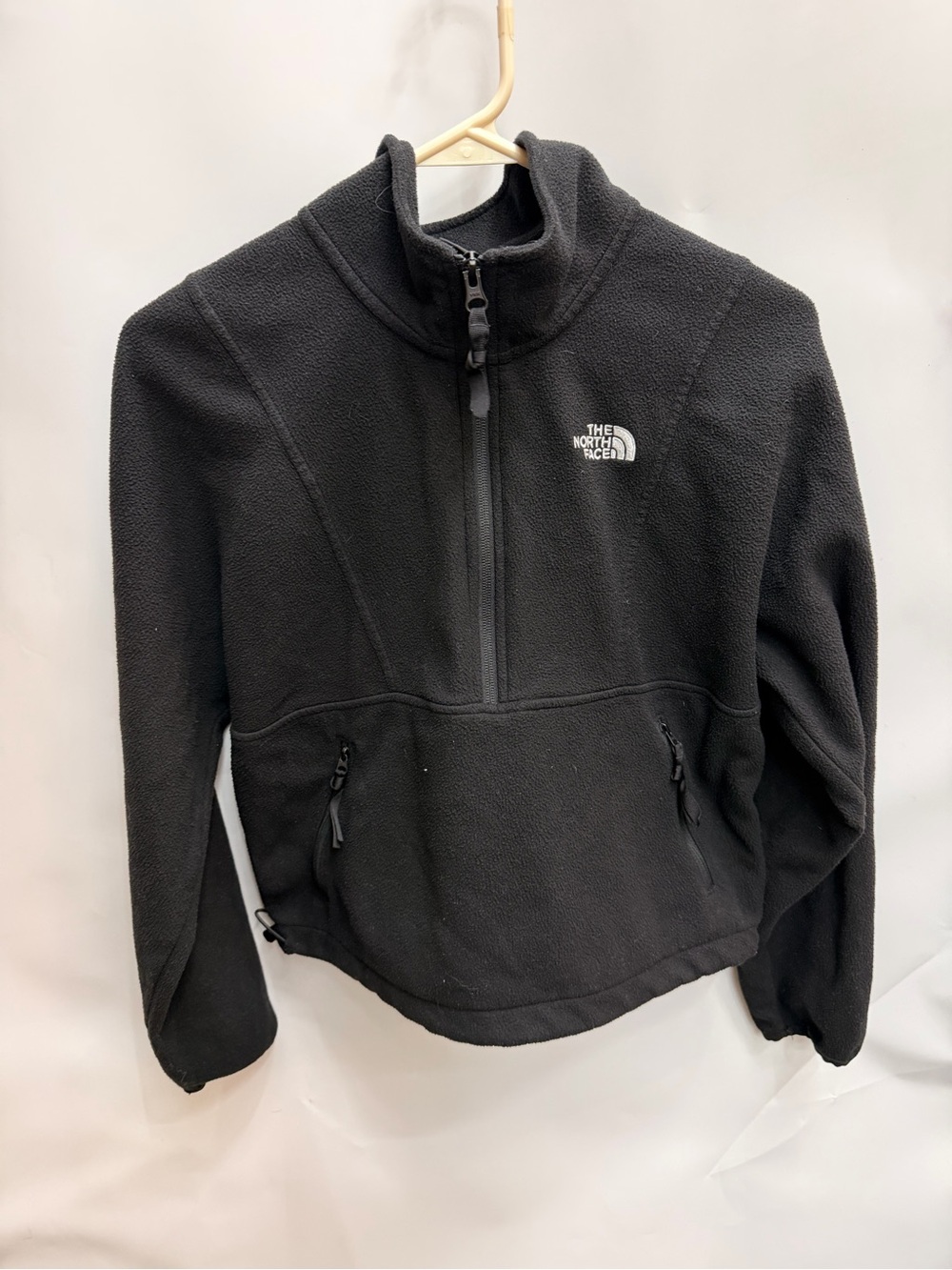 The North Face Black Fleece Half-Zip Pullover women’s size small